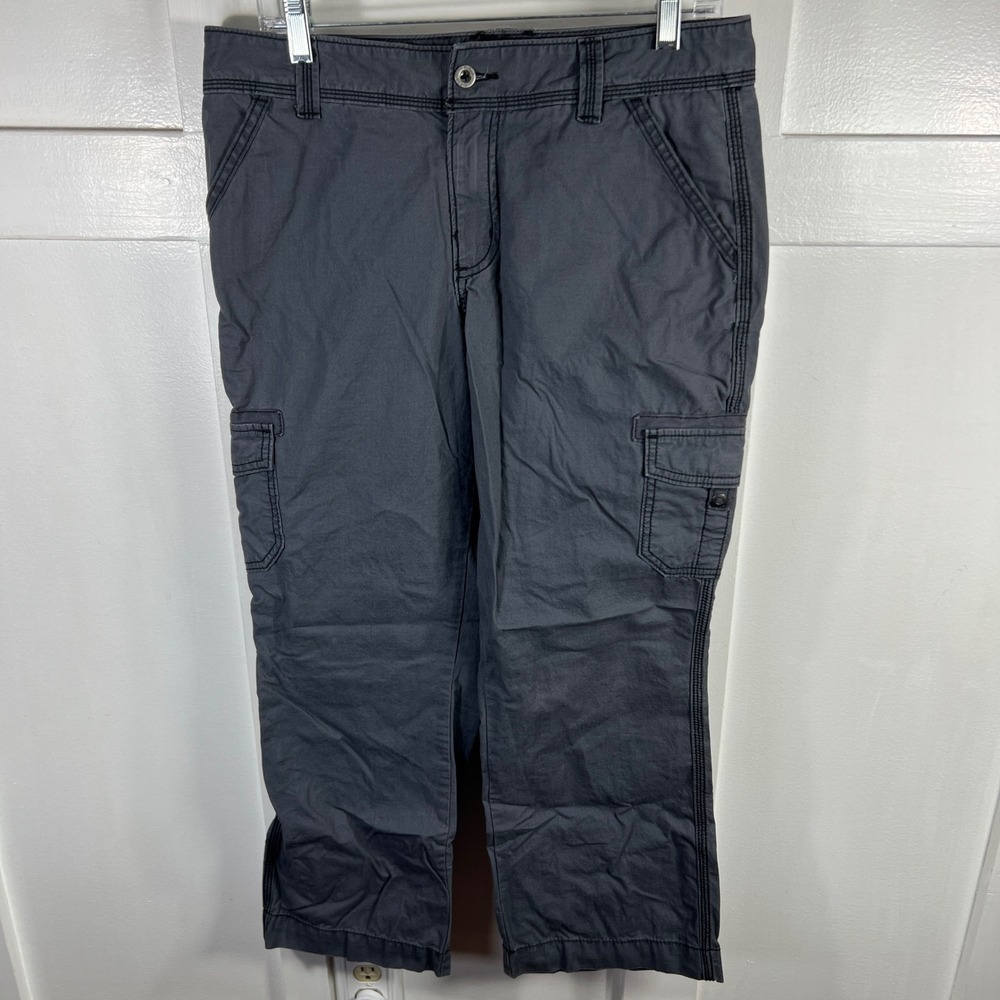 Carhartt Relaxed Fit Cargo Pants Gray Cotton Utility Work Trousers 100365 8 Reg